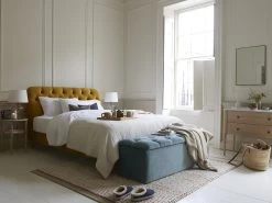 Double Bedlington Bed In Thatch House Fabric