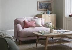 Bunny Hug Love Seat In Thatch House Fabric