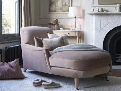 Chin Chin Armchair Chaise In Thatch House Fabric