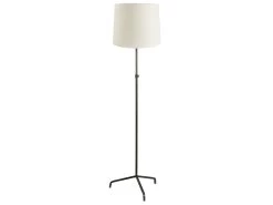 Frank In Blackened Bronze In Butter Drip Clever Vintage Linen 9 Frank In Blackened Bronze In Butter Drip Clever Vintage Linen -furniture 519671 upright lamp blackened bronze straight with shade 4