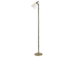 Pointer In Brass In Pear Drop Clever Vintage Linen -furniture 519749 pointer lamp brass straight with shade 3