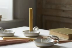 Wobblins Candlestick Holder In Spilt Milk