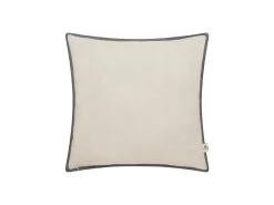 Classic Easy Edge Scatter Cover In Natural And Charcoal Linen