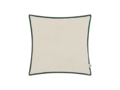 Classic Easy Edge Scatter Cover In Natural And Teal Linen