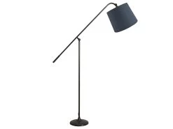 Angler In Blackened Bronze In Cook Book Blue Clever Vintage Linen