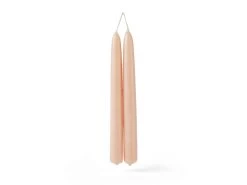 Wickens Taper Candles In Dusty Pink (Set Of 2)