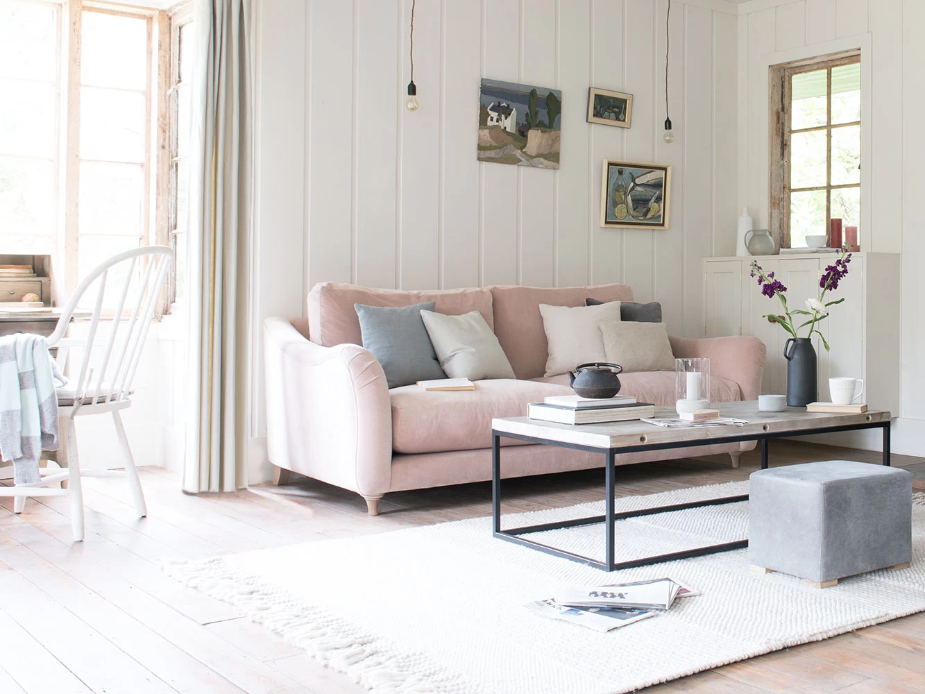 Small Bumpster Sofa In Flushed Cheek Clever Velvet 7 Small Bumpster Sofa In Flushed Cheek Clever Velvet - Image 7