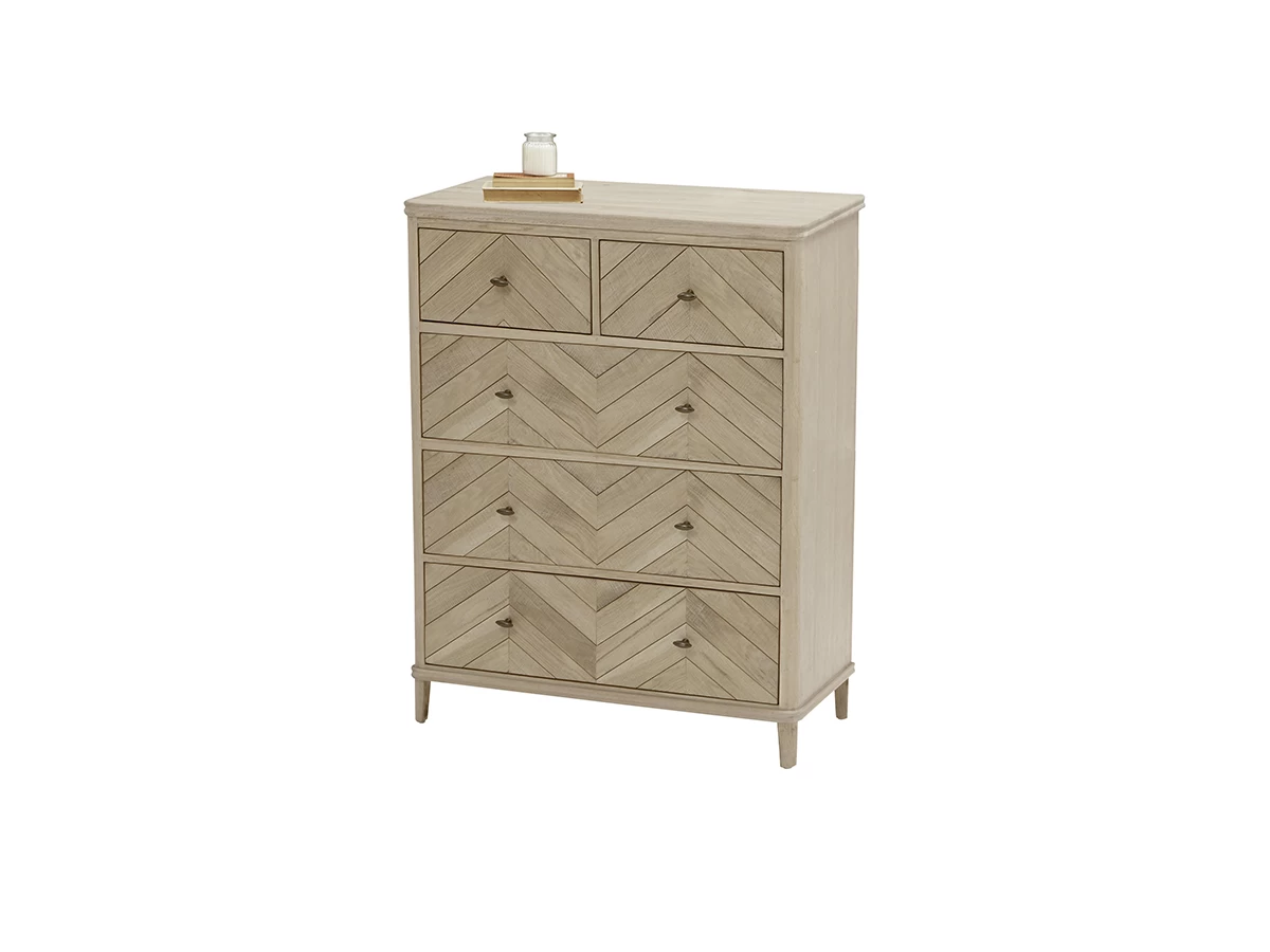 Medium Young Flapper Chest Of Drawers In Soaped Oak 4 Medium Young Flapper Chest Of Drawers In Soaped Oak - Image 4