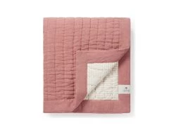 Easy Squish Linen Quilt In Rusted Rose Linen