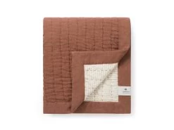 Easy Squish Linen Quilt In Terracotta Linen