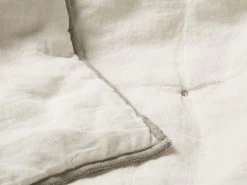 Dotty Quilt In Stone -furniture 538602 stone dotty quilt throw corner close up