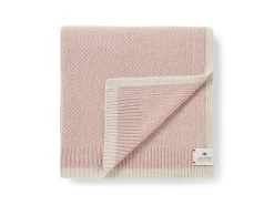 Granny Knit Throw In Pink