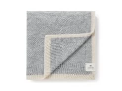 Granny Knit Throw In Grey