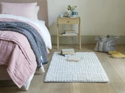 Medium Bobble In Natural -furniture 538817 bobble bedside rug in grey