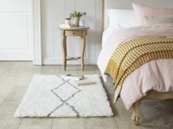 Small Casbah In White -furniture 538830 casbah bedside woven rug