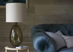 Oval Puddle Table Lamp In Warm Smoke