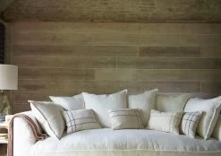 Weavey Check Scatter Cushion In Forest Green -furniture 542943 broad striped cushions11064 cropped