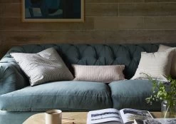 Ticker Scatter Cushion Classic In Dusty Pink -furniture 542964 ticking cushions 10546 cropped