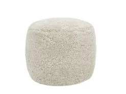 Shearer Footstool In Natural -furniture 543164 little cloud in shearling front