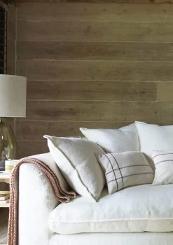 Weavey Check Scatter Cushion In Forest Green -furniture 543704 broad striped cushions11067 cropped