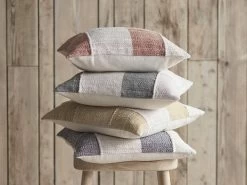 Weavey Stripe Scatter Cushion Classic In Forest Green