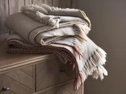 Slubby Knit Throw In Burnt Orange -furniture 544133 contrast edge throw range d 010 brightened web 1