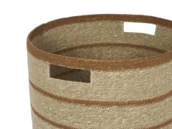 Wovens Laundry Basket In Dried Clay -furniture 544584 laundry basket treacle 012