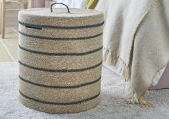 Wovens Laundry Basket In Dried Clay -furniture 544591 laundry basket11300 web crop 1
