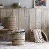 Wovens Laundry Basket In Forest Green