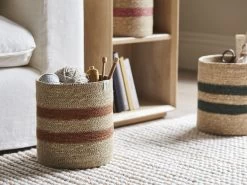 Wovens Medium Round Basket In Dried Clay -furniture 544638 wovens medium basket 005 web 1