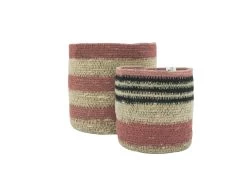 Wovens Set Of 2 Extra Small Round Baskets In Rusted Rose -furniture 544975 new project 80