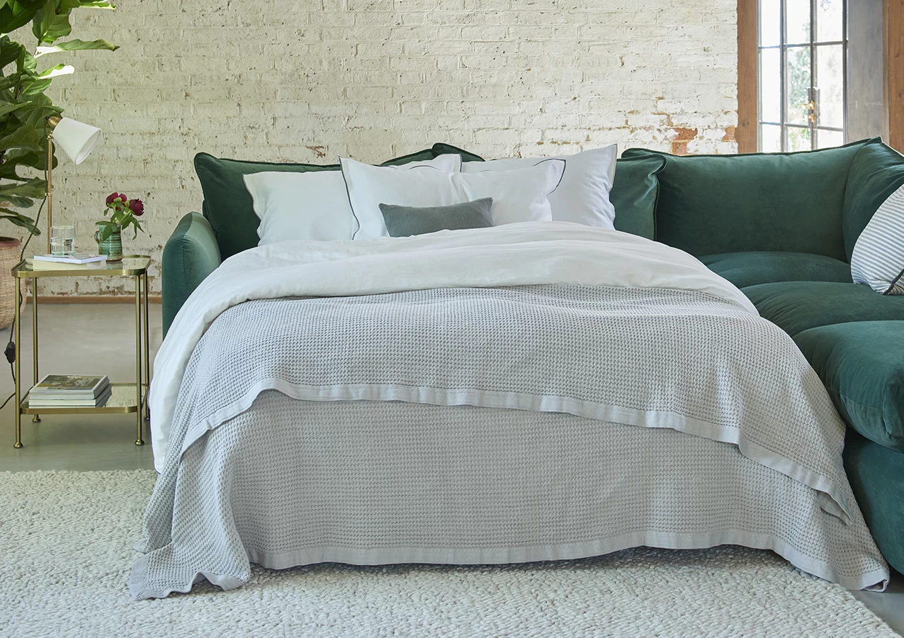 Pillow Nap Modular Corner Sofa Bed Large Left Hand In Thatch House Fabric 2 Pillow Nap Modular Corner Sofa Bed Large Left Hand In Thatch House Fabric - Image 2