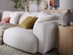 Squishblocks Modular Chaise Sofa Medium Left Hand In Thatch House Fabric