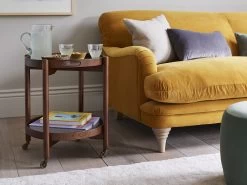 Meals On Wheels Side Table In Dark Ash