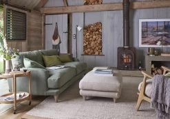 Small Sugar Bum Sofa In Thatch House Fabric