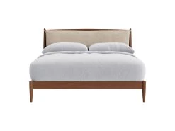 Superking Bagel Bed In Natural Linen Dark Ash