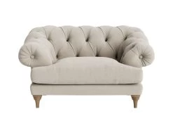 Bagsie Love Seat In Thatch House Fabric -furniture bagsie love seat