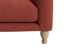 Medium Bear Hug Sofa In Rusted Roller Brushed Cotton -furniture bear hug sofa 3