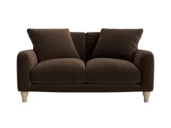 Small Bear Hug Sofa In Warm Brownie Clever Velvet