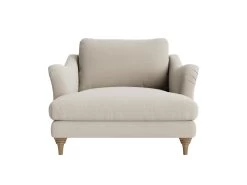 Bumpster Love Seat Chaise In Thatch House Fabric -furniture bumpster love seat chaise