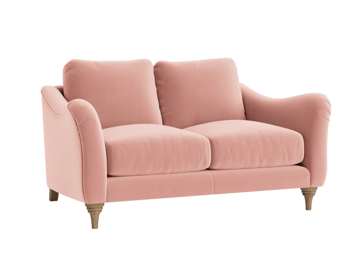 Small Bumpster Sofa In Flushed Cheek Clever Velvet 1 Small Bumpster Sofa In Flushed Cheek Clever Velvet