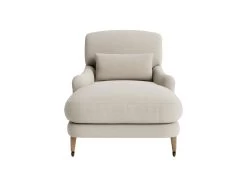 Chin Chin Armchair Chaise In Thatch House Fabric -furniture chin chin armchair chaise