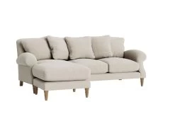 Large Left Hand Chaise Crumpet Chaise Sofa In Thatch House Fabric -furniture crumpet chaise sofa 4