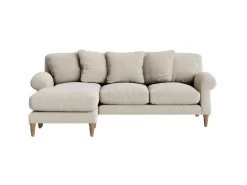 Large Left Hand Chaise Crumpet Chaise Sofa In Thatch House Fabric -furniture crumpet chaise sofa 5