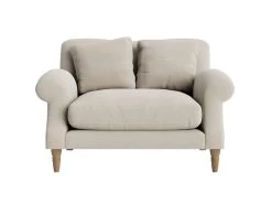 Crumpet Love Seat In Thatch House Fabric -furniture crumpet love seat