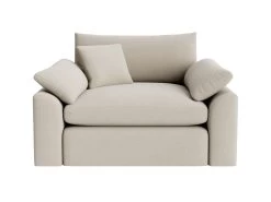 Cuddlemuffin Love Seat In Thatch House Fabric