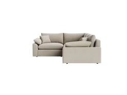 Large Left Hand Cuddlemuffin Modular Corner Sofa In Thatch House Fabric -furniture cuddlemuffin modular corner sofa 1