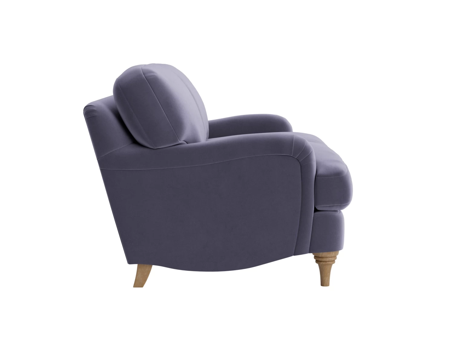 Small Jonesy Sofa In Squashed Grape Clever Velvet 2 Small Jonesy Sofa In Squashed Grape Clever Velvet - Image 2