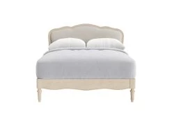 Double Mirabelle Bed In Natural Cotton Linen Mix