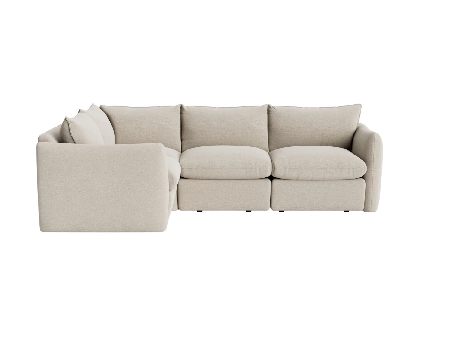 Pillow Nap Modular Corner Sofa Large Left Hand In Thatch House Fabric 3 Pillow Nap Modular Corner Sofa Large Left Hand In Thatch House Fabric - Image 3